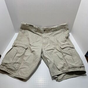 Levi Strauss Mens Khaki Tan Ripstop Cargo Shorts Utility Outdoor, Tags Removed
